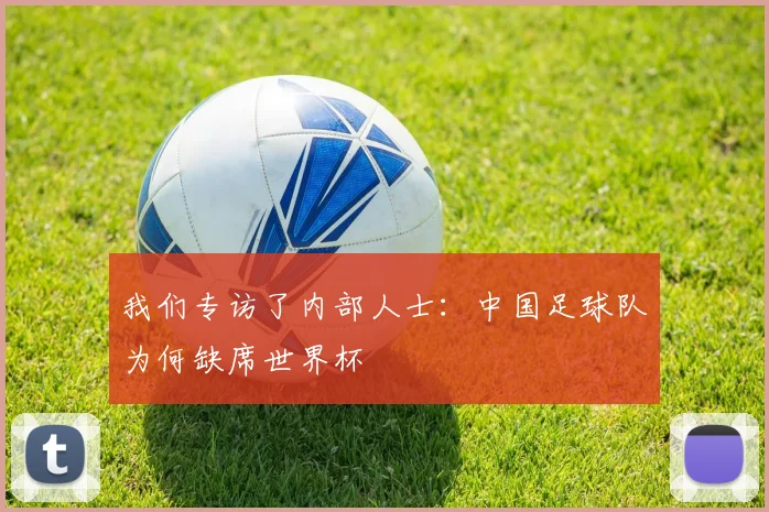 我们专访了内部人士：中国足球队为何缺席世界杯